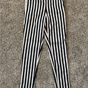 Junk Food Clothing Black and White Striped Apparel